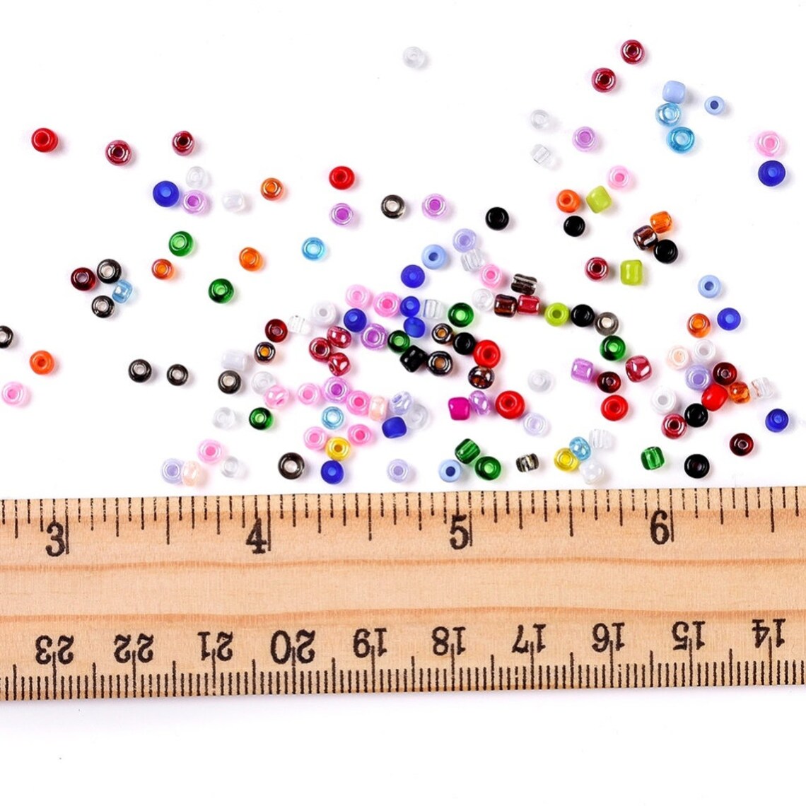 24 Colors Glass Seed Bead Kit Size 8/0 3mm About Etsy