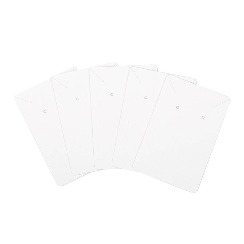 100 Kraft Product Display Cards White Brown Black Etsy