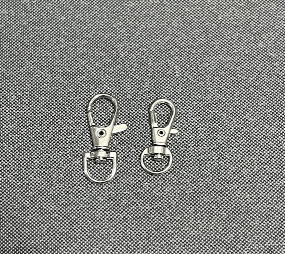 5, 10, 15, or 25 Small and Cute Swivel Lobster Claw Clasps, Swivel Hooks, Alloy, ~31x11x6mm, Keychains, Lanyard Clasps, Bag Clips DIY, Purse