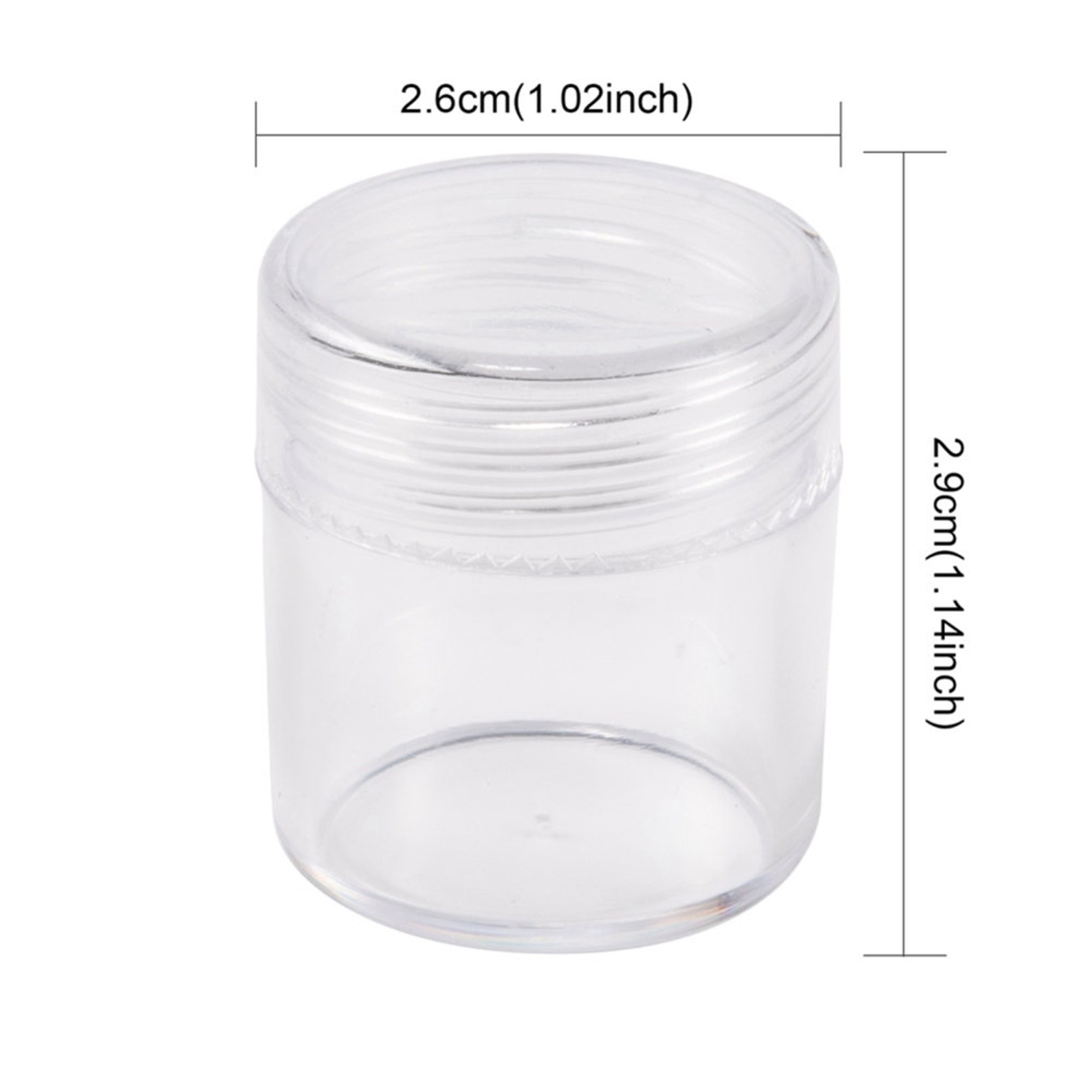 30 pequeños contenedores de plástico transparente Twist Top | Etsy