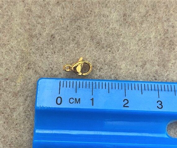 304 Stainless Steel Lobster Claw Clasps, Parrot Trigger Clasps, Manual  Polishing, Golden, 9x5x2.5mm, Hole: 1mm