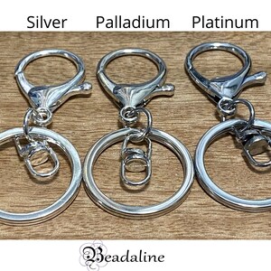 1, 5 or 10 Keychains, Quality Checked, *Read Description*, Swivel, Split Ring Gold, Red Copper, Silver, Black, Rainbow, Rose, Bronze Palladium