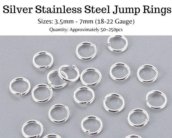 7mm Jump Rings 200pcs Stainless Steel Jump Rings for Jewelry