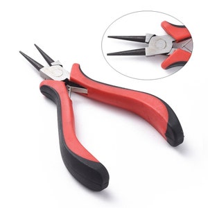 Carbon Steel Pliers, Round Nose Pliers, Smooth, Wire Looping Pliers, Round Needle Nose, DIY Wire Wrap, Jewelry, Shape, Gripping Tool, DIY
