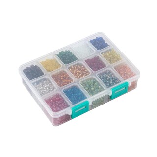 Kit 300 Perline Di Vetro Colorate 4mm Per Bracciali E Gioielli Fai Da Te