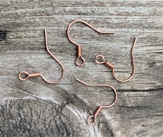 5 or 10 Pairs of Rose Gold Color 304 Stainless Steel Earring Hooks, Hypoallergenic, Spring Embellishments, French Hooks Wires, DIY Earring