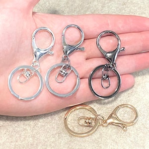 1, 5 or 10 Keychains, Quality Checked, read Description, Swivel, Split ...
