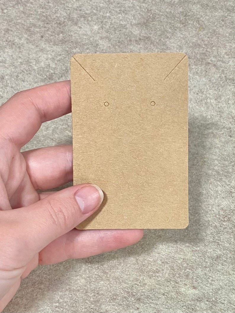 100 Kraft Product Display Cards White Brown Black Etsy