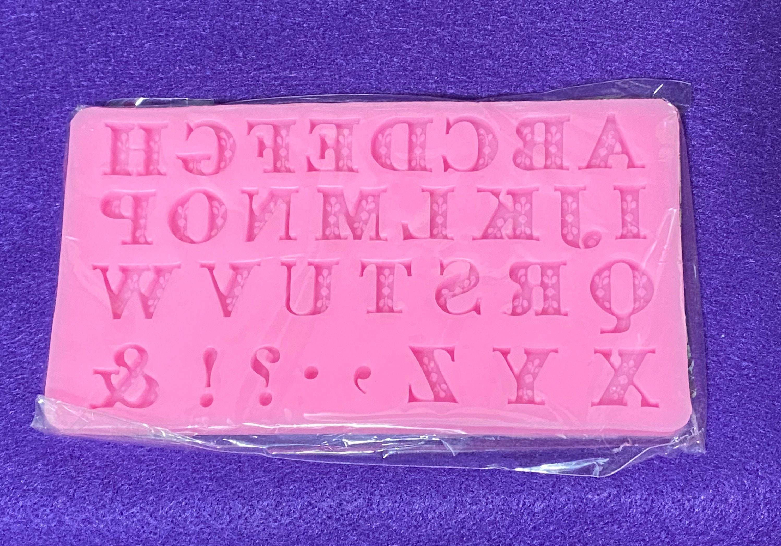 Fondant Letter Mold 3D Silicone Number Alphabet Molds for Cake Decoration  Candy Chocolate Candle Making letter 
