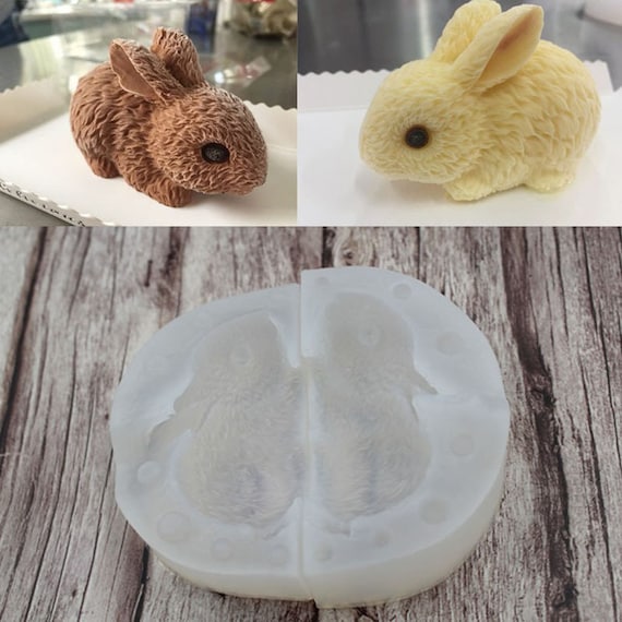 Rabbit Bunny Silicone Mold for DIY Cake, Chocolate, Fondant, Candy Making, Epoxy, UV Resin, Easter Bunny, Spring, Soap Making, Candle Making