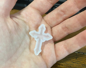 Cross Silicone Mold for Fondant, DIY Cake Decoration, Chocolate, Candy, Resin, DIY Jewelry Making, Pendants, Epoxy, Crucifix, Christian