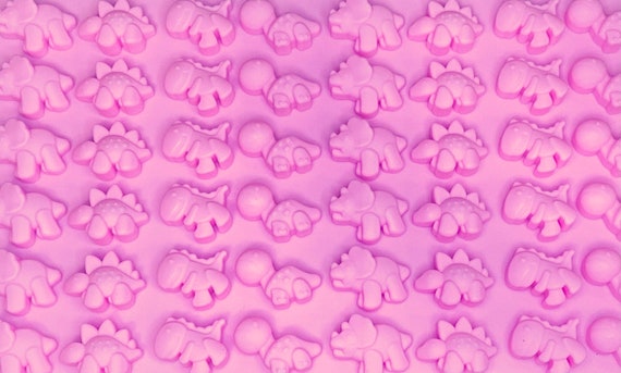 48 Mini Dinosaur Shapes, Silicone Mold, Fondant, Cake Decoration, Candy Chocolate Mold, DIY Resin, Polymer Clay, Kid's Crafts, Ice Cube Tray