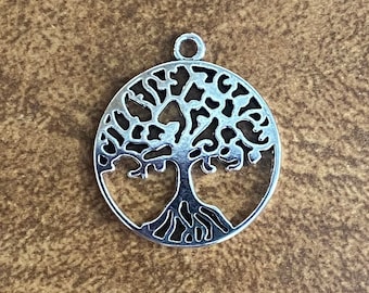 Celtic Charms Silver Irish Tree of Life Clip on Charm 