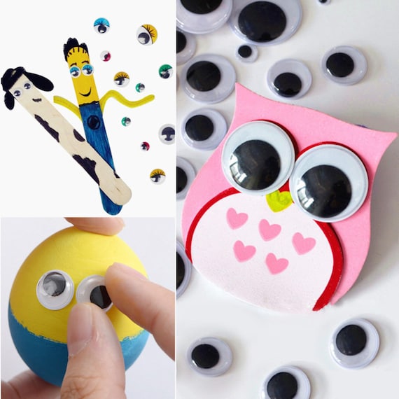 Bulk Wiggle Googly Eyes, Various Sizes, 300-1000plus Pieces, Colorful Googly  Eyes, Eye Lashes, Mix Lot, DIY Crafts, Eye Wiggle Cabochon 