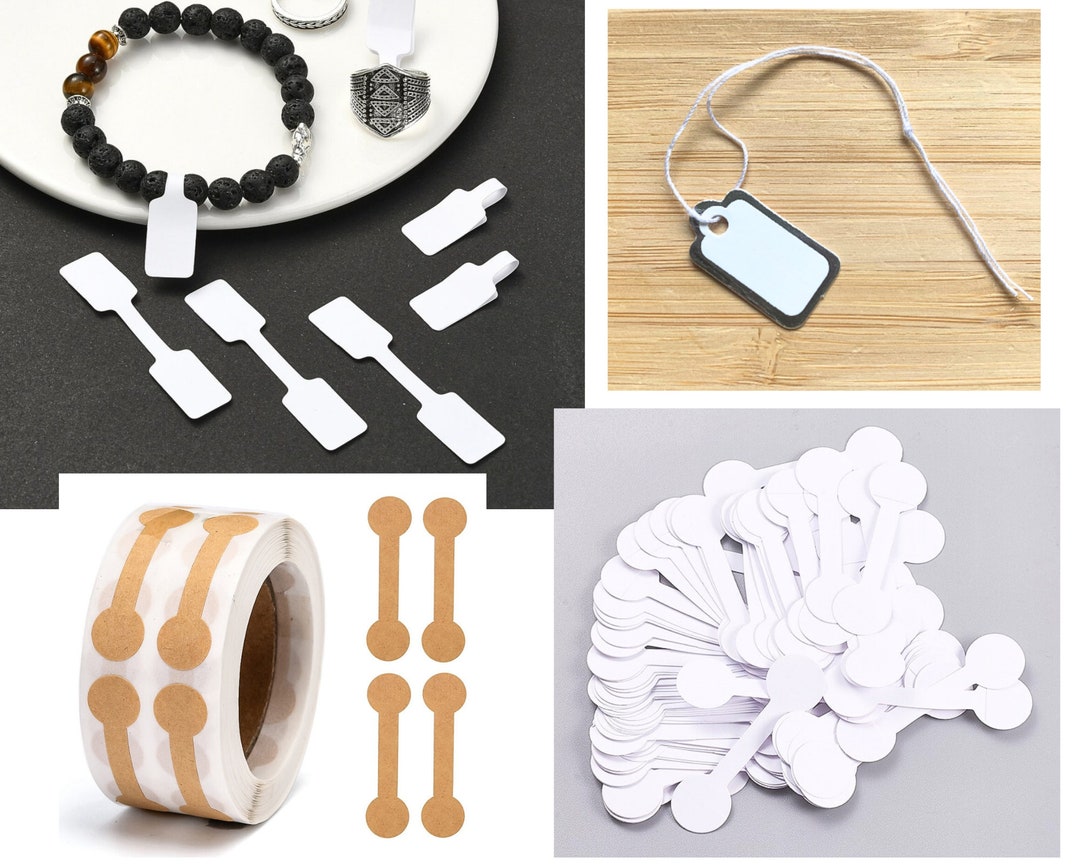 50500 Paper Price Tags, Adhesive, Jewelry Price Tag, Display, Hang Tags, Garage Sale, Clothing