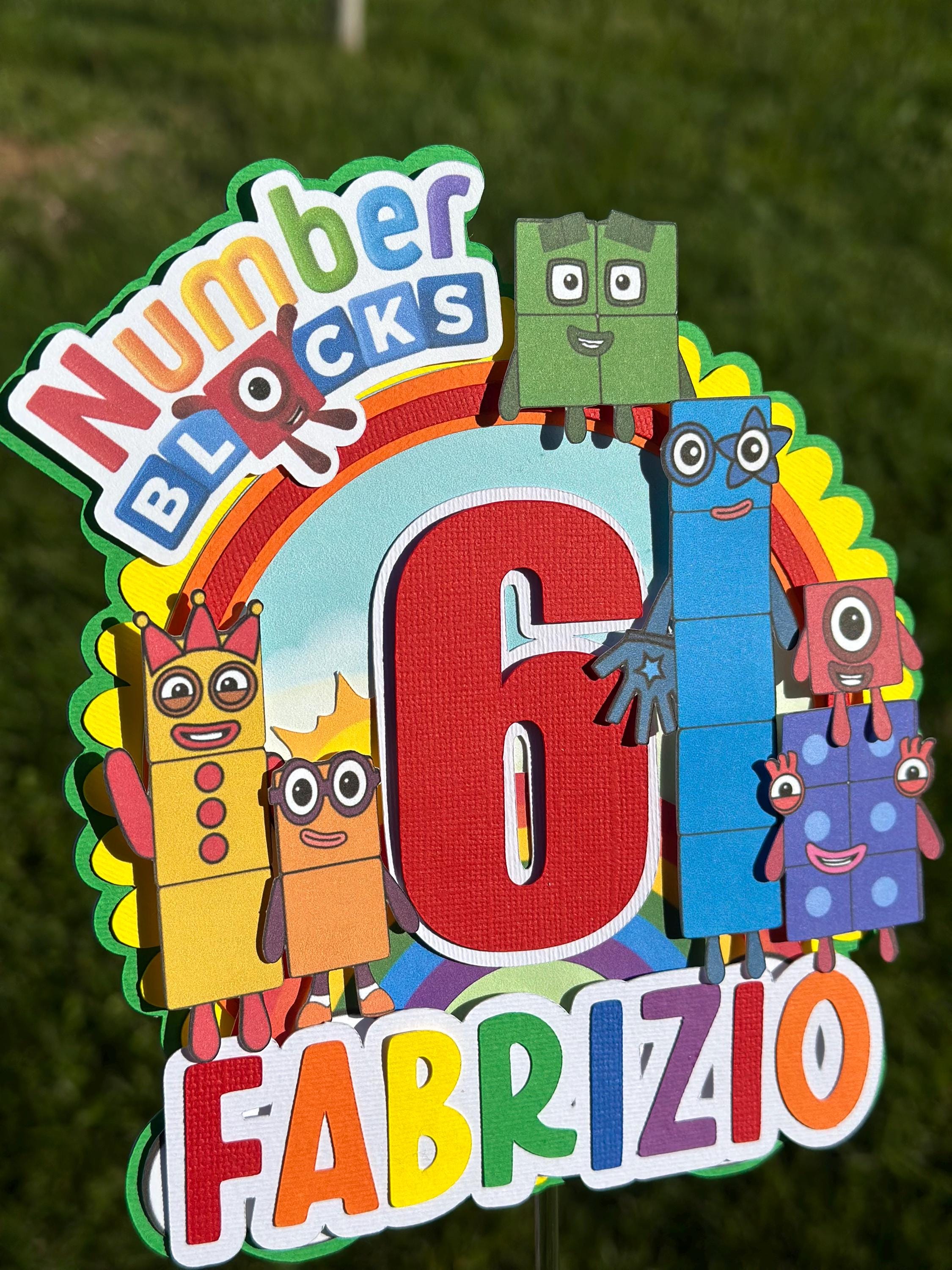 Numberblocks Cake Topper / Number Blocks Birthday / Numberblocks Party/ Numberblocks birthday