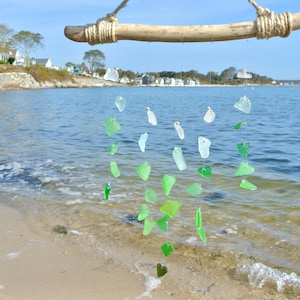 Green Ombré Sea Glass Sun Catcher