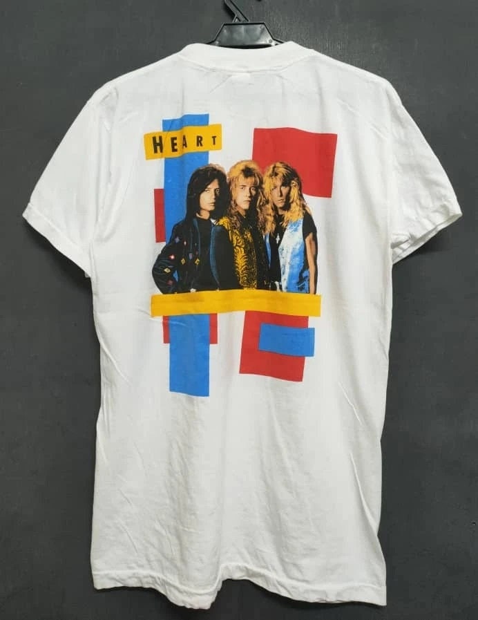 1990 Vintage Bootleg Heart Band Tshirt Etsy