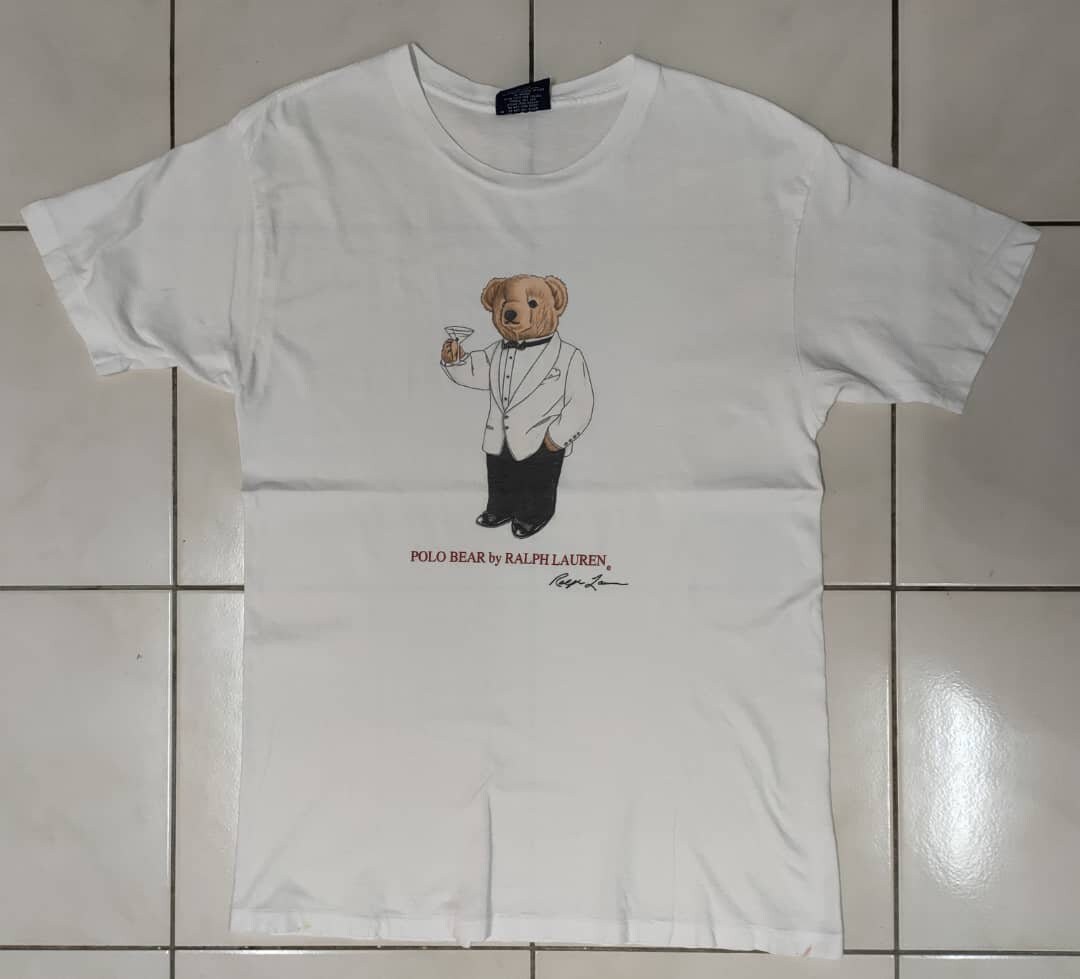 Vintage Polo Bear T Shirt Made in USA 