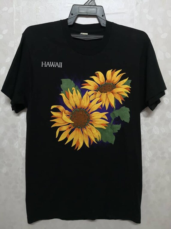 Vintage Hawaiian Sunflower T Shirt - Etsy