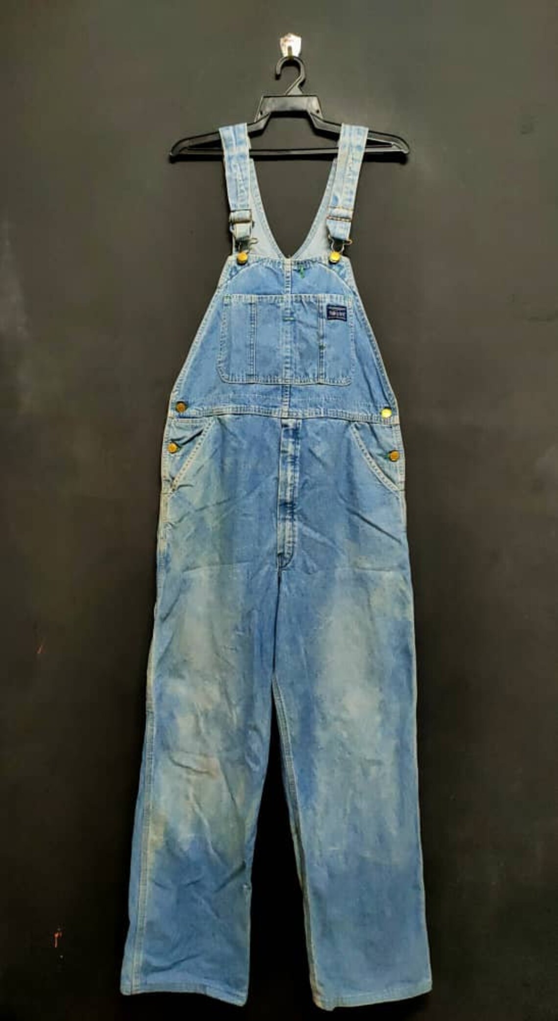 Vintage Levis Overall Size 34 Etsy