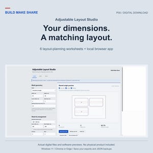 Adjustable Jig and Label Generator, Offline SVG Batch Layout Tool Bundle