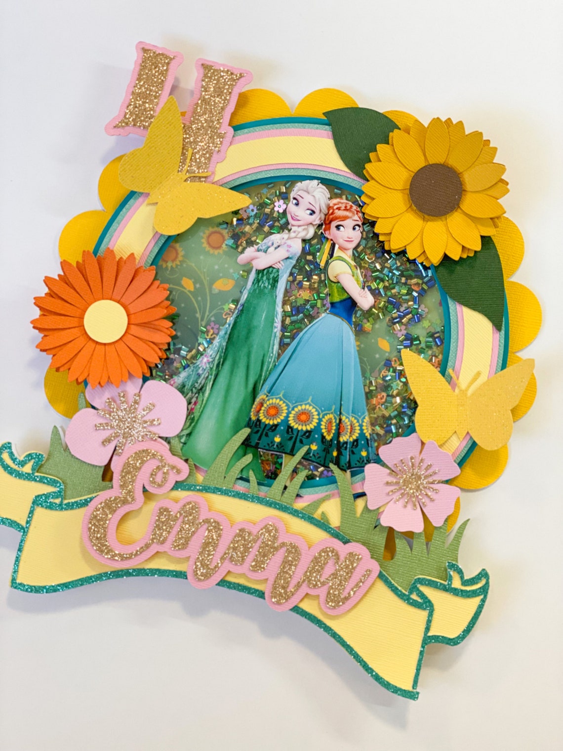 Frozen Fever Cake Topper Frozen Fever Birthday Party Decor Etsy