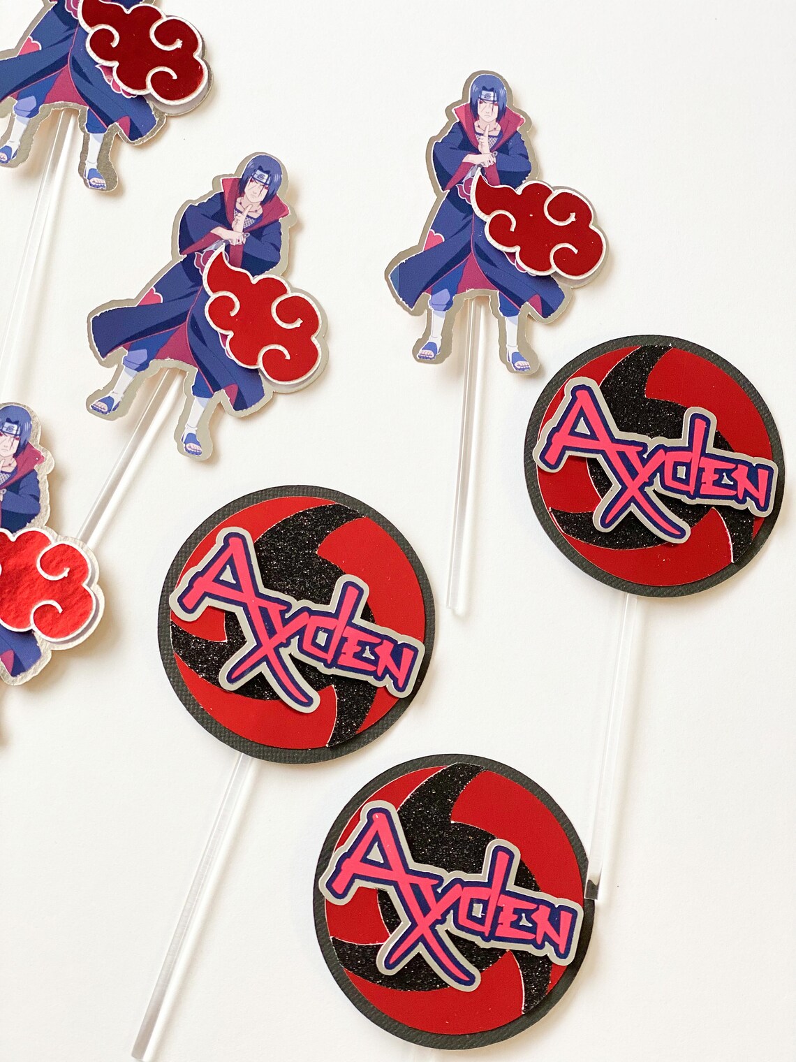 Naruto Themed Cake Topper Itachinaruto Cake Topper Custom Etsy