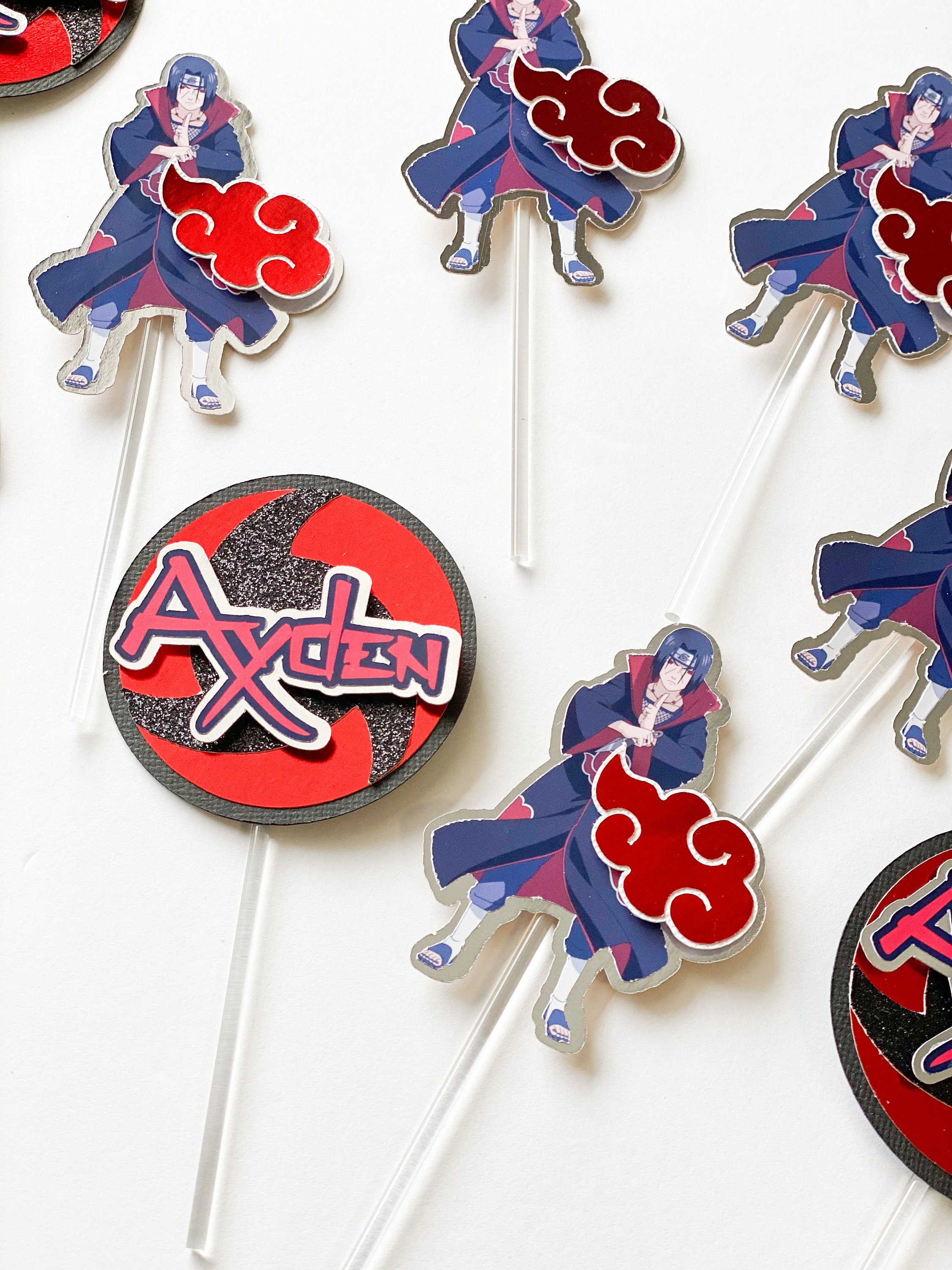 Naruto Themed Cake Topper Itachinaruto Cake Topper Custom Etsy