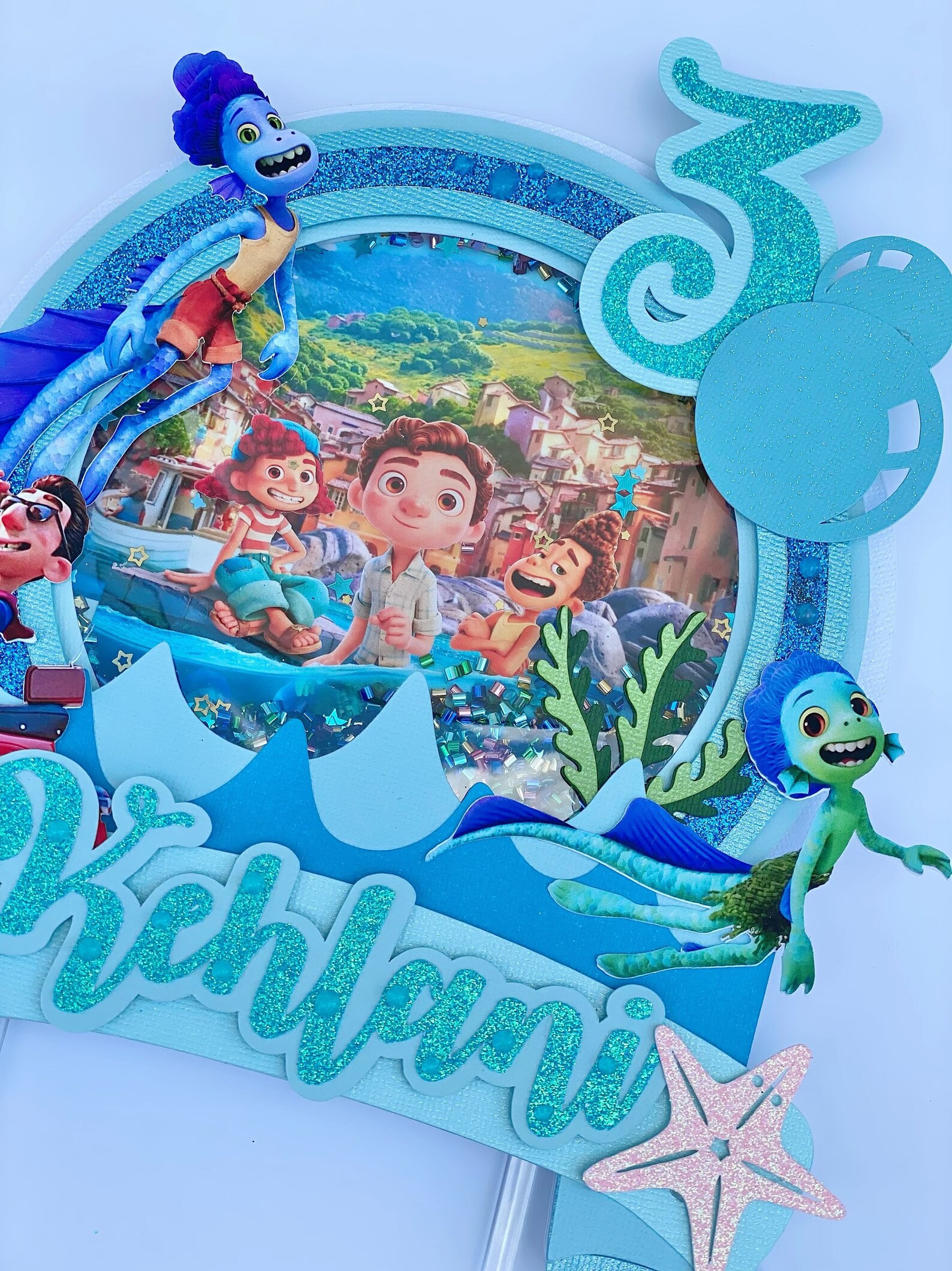 Luca themed cake topperLuca birthday party decorationsLuca | Etsy