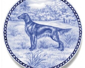 Irish Setter - Dog Plate made in Denmark from the finest European Porcelain