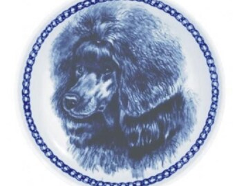 Miniature Poodle - Dog Plate made in Denmark from the finest European Porcelain