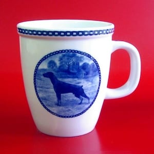 Dobermann Pinscher - Porcelain Mug made in Denmark