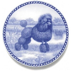 Standard Poodle - Dog Plate made in Denmark from the finest European Porcelain