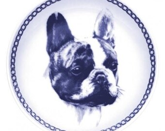 French Bulldog - Dog Plate made in Denmark from the finest European Porcelain