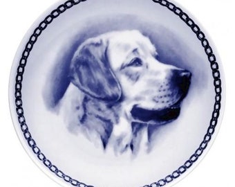 Labrador Retriever - Dog Plate made in Denmark from the finest European Porcelain