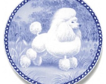 Toy Poodle - Dog Plate made in Denmark from the finest European Porcelain