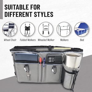 Walker Bag Organizer: Mobility Accessory with Cup Holder