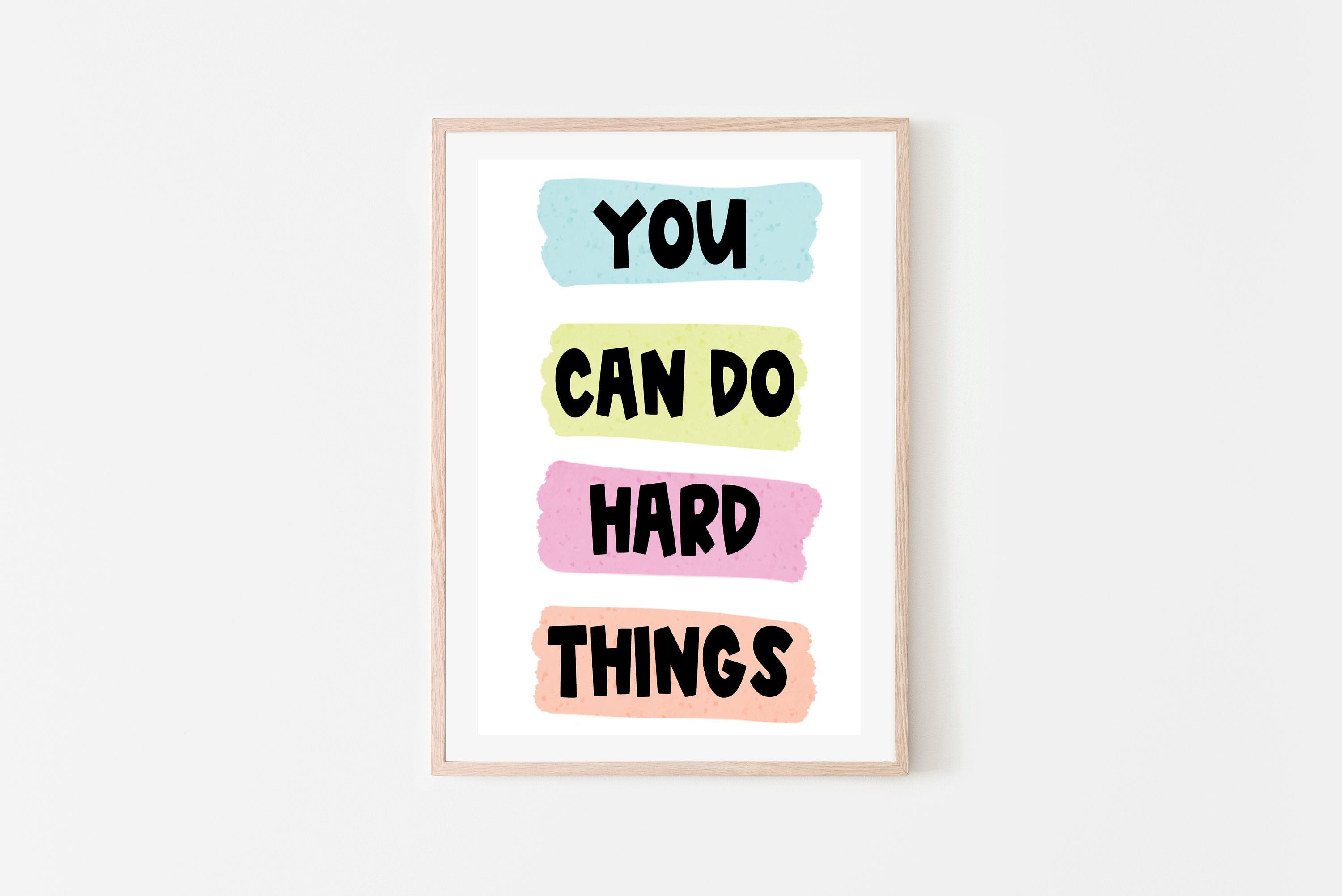 You Can Do Hard Things Printable Wall art prints for Etsy