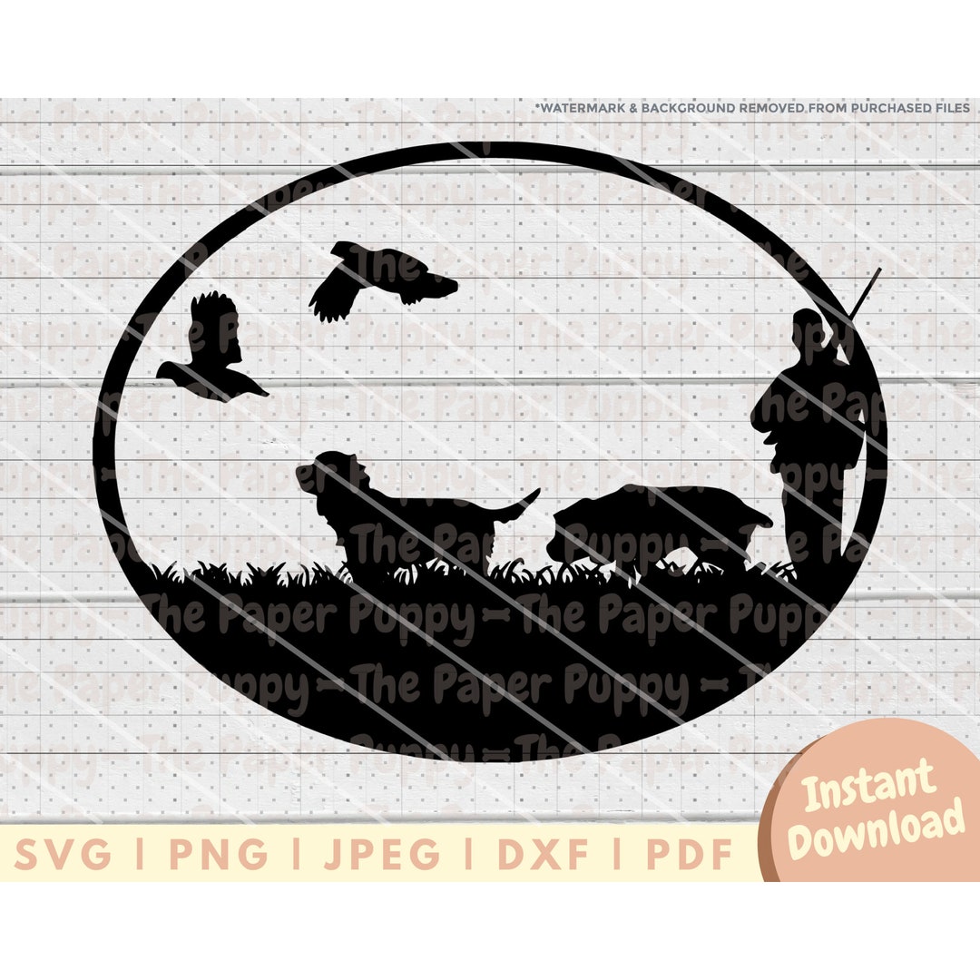 Bird Hunting SVG File - PNG, PDF, Dxf, Cut File for Cutters and More ...