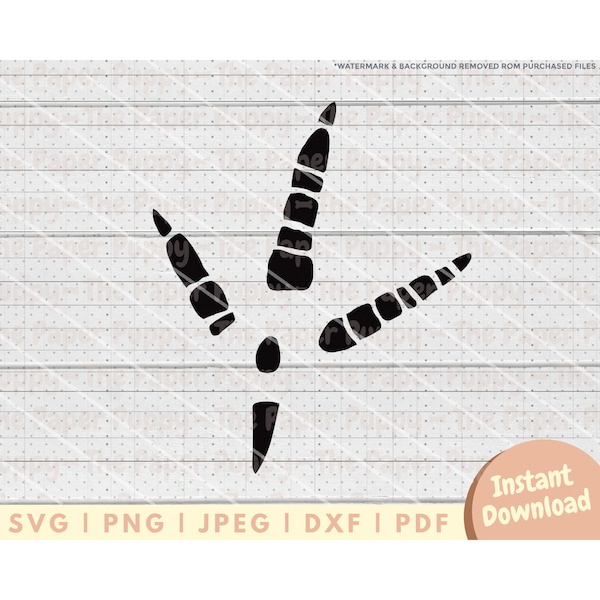 Turkey Track SVG - PNG, PDF, Dxf, Cut File for Cutters and More - Turkey Hunting Instant Digital Download - Animal Tracks Clipart Vector