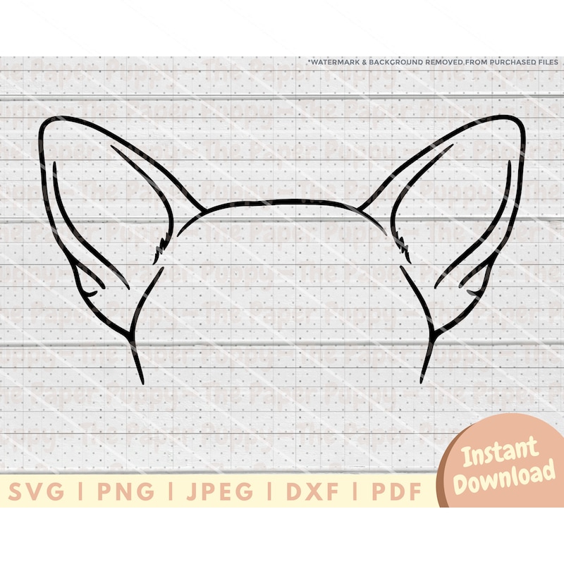 Dog Ear Outline - Etsy