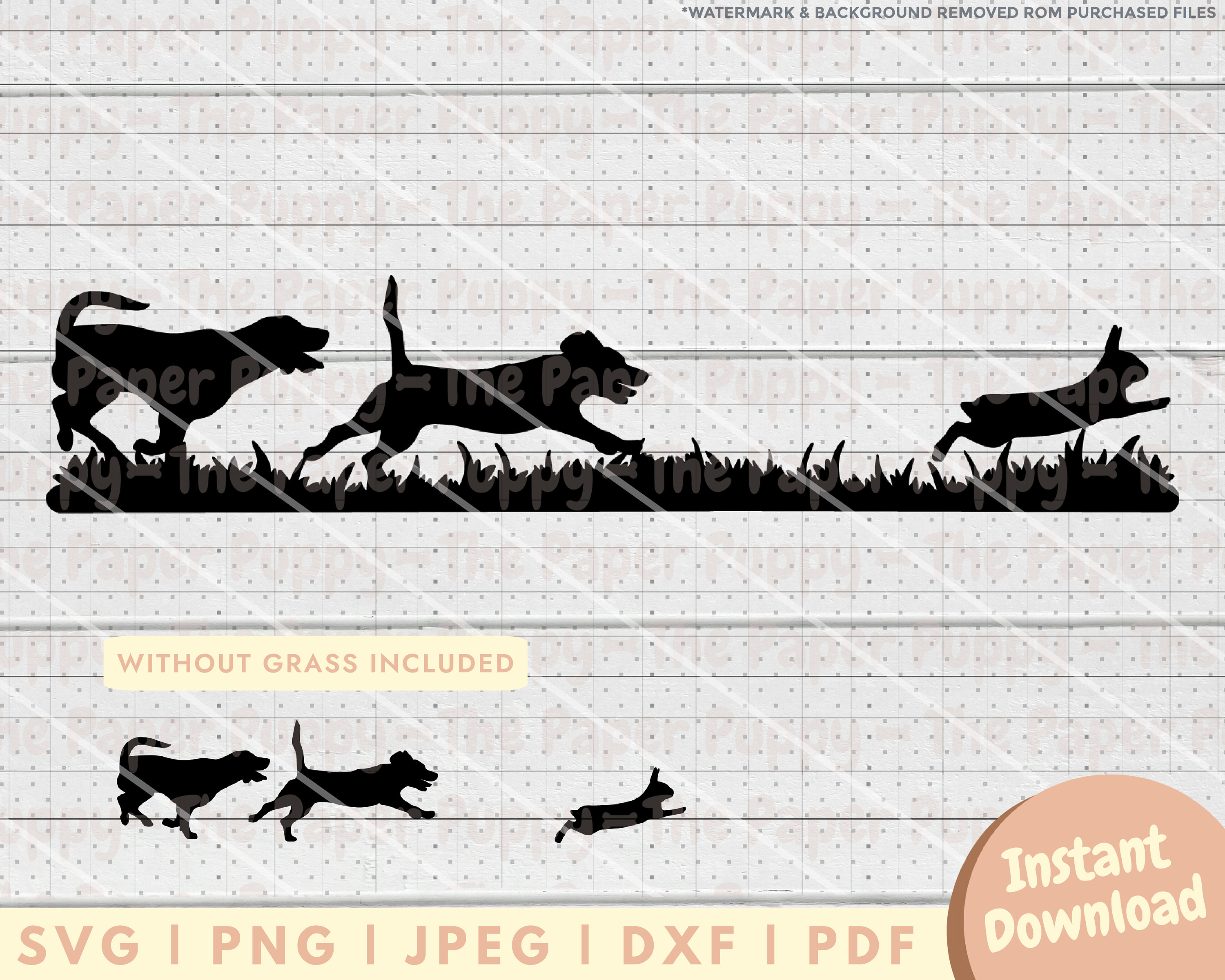 Rabbit Hunting SVG - PNG, PDF, Dxf, Cut File for Cutters and More ...