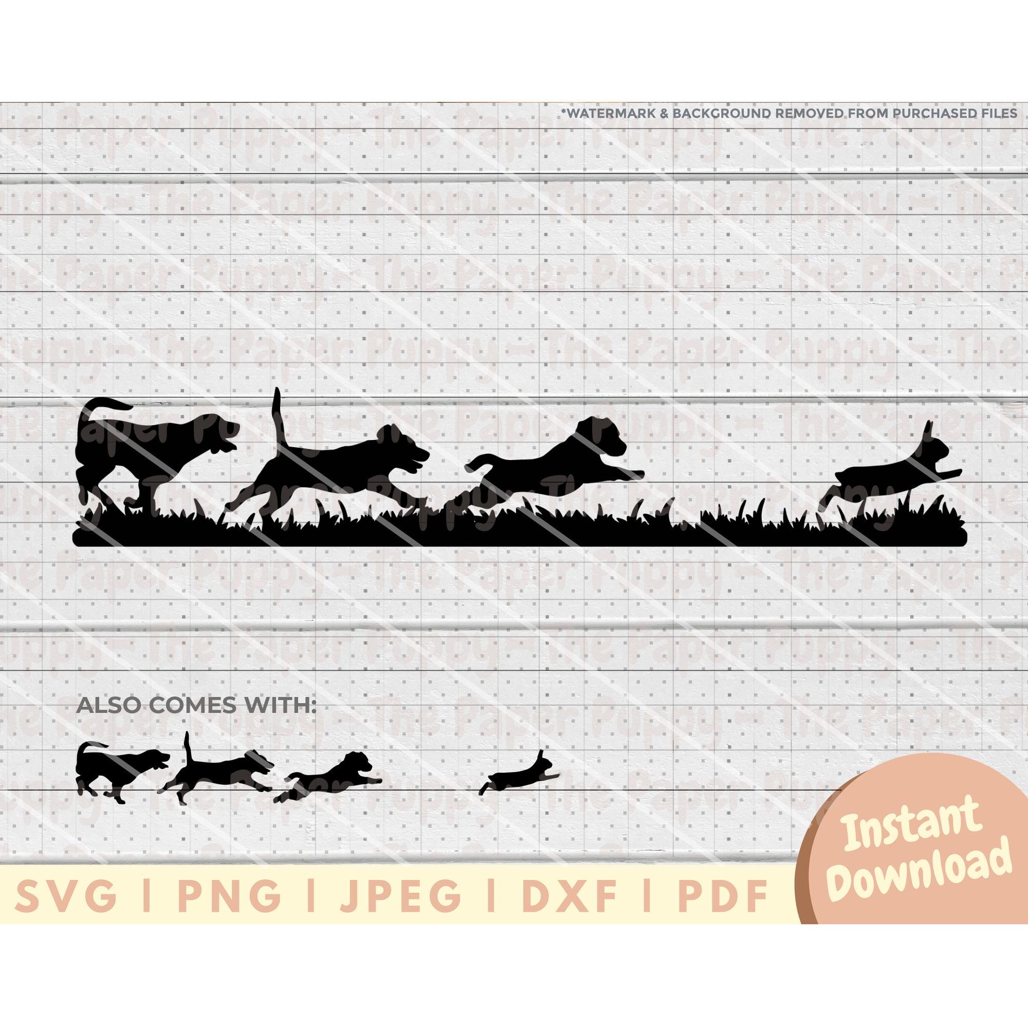 Rabbit Hunting SVG - PNG, PDF, Dxf, Cut File for Cutters and More ...