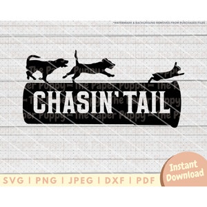 Rabbit Hunting SVG - PNG, PDF, Dxf, Cut File for Cutters and More - Beagle Hunt Instant Digital Download - Hound Chasing Rabbit Clipart