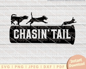 Rabbit Hunting SVG - PNG, PDF, Dxf, Cut File for Cutters and More - Beagle Hunt Instant Digital Download - Hound Chasing Rabbit Clipart