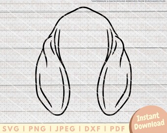 Archivo SVG de oreja de sabueso - PNG, PDF, Dxf, archivo de corte para cortadores y más - Archivo de corte de mamá sabueso - Descarga de sabueso - Esquema de orejas de perro