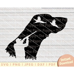 German Shorthair Pheasant Hunting SVG File - PNG, Pdf, Dxf, Cut File for Cutters & More - GSP Pheasant Hunting Instant Digital Download