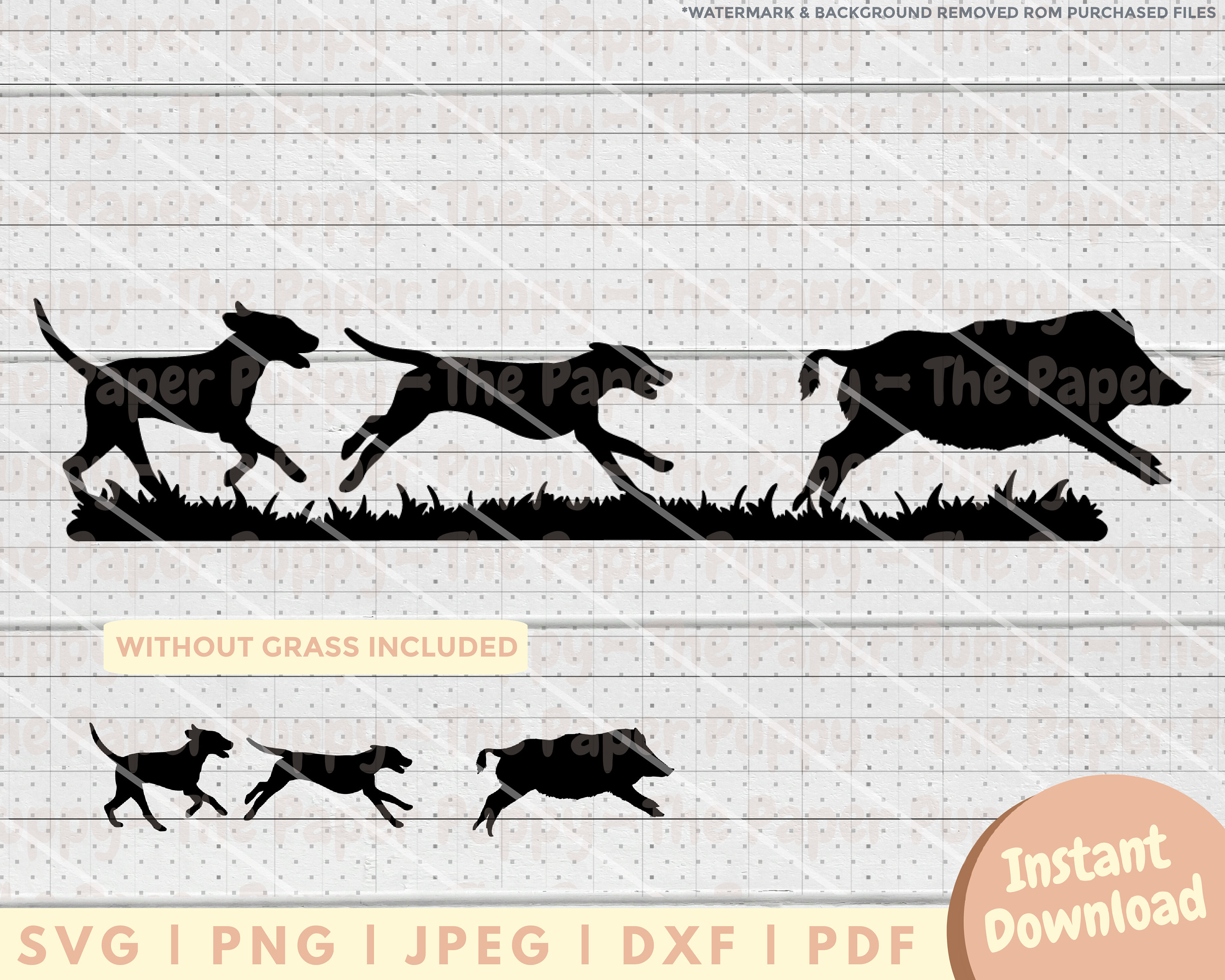 Boar Hunting SVG - PNG, PDF, Dxf, Cut File for Cutters and More ...