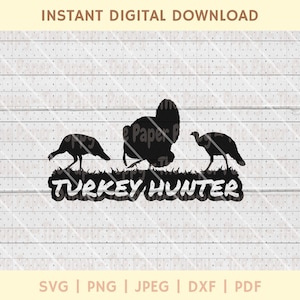 Truthahn Jäger SVG - Streben Tom Truthahn Jagd SVG - Frühling Truthahn Saison Schnittdatei - Jagd-Shirt Design - Tom und Hennen Png, Dxf, Pdf